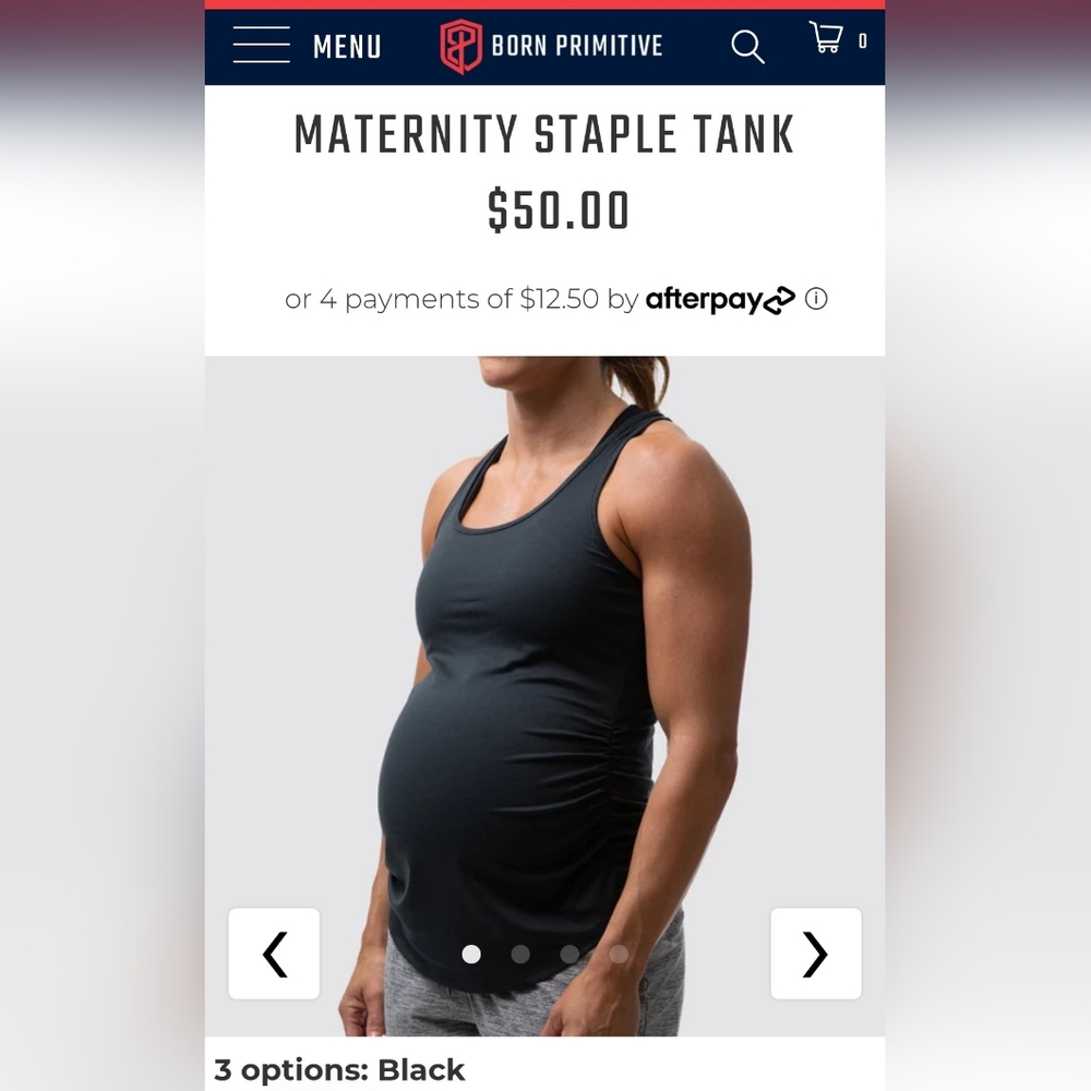 Born primitive maternity tank